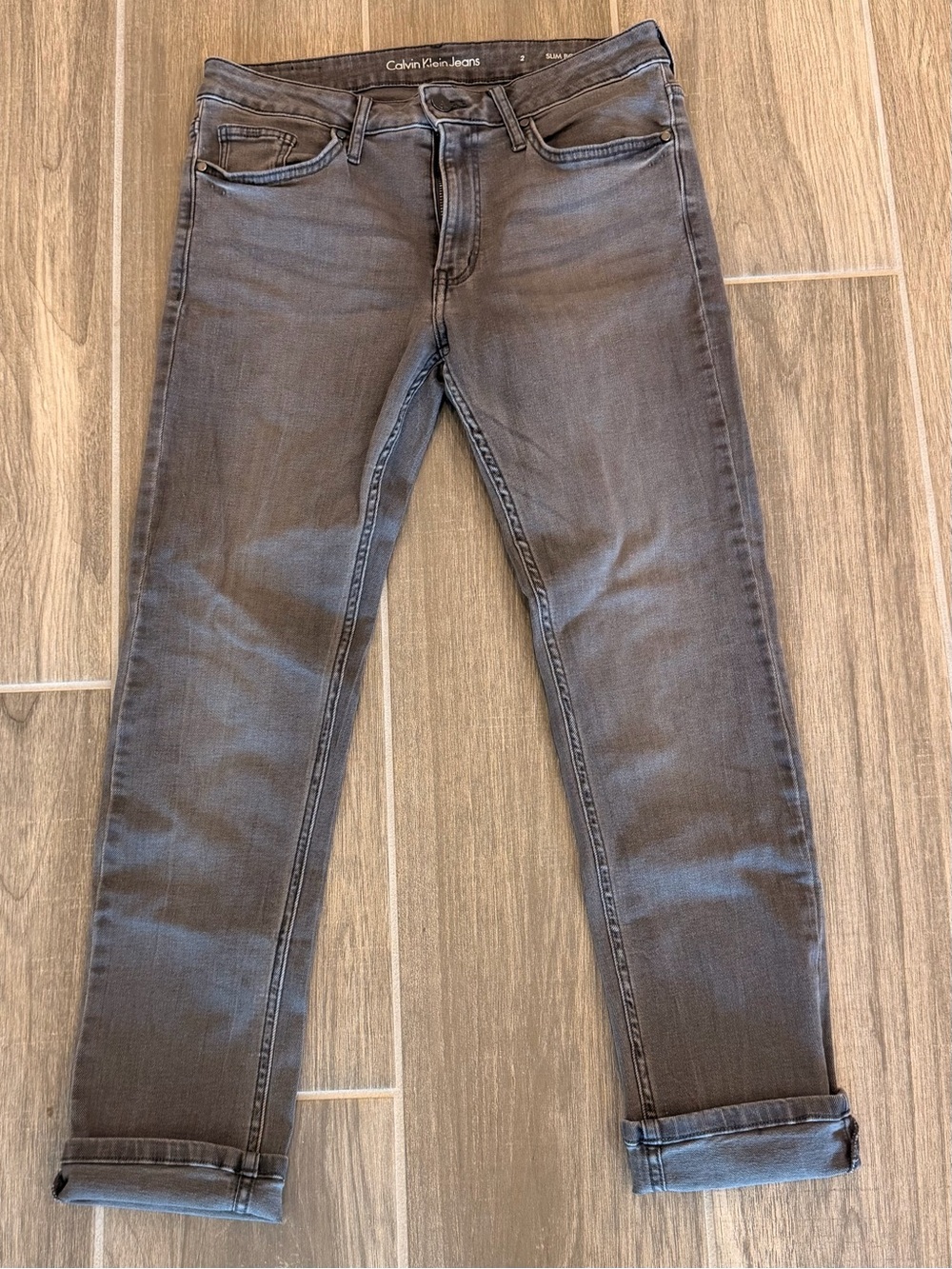 Calvin Klein Slim Boyfriend Jeans 2 Gray